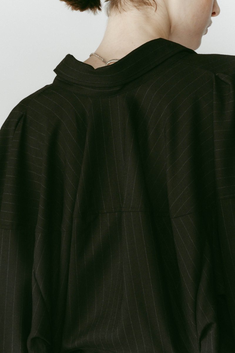 4way design blouse/stripeblack - KNUTH MARF