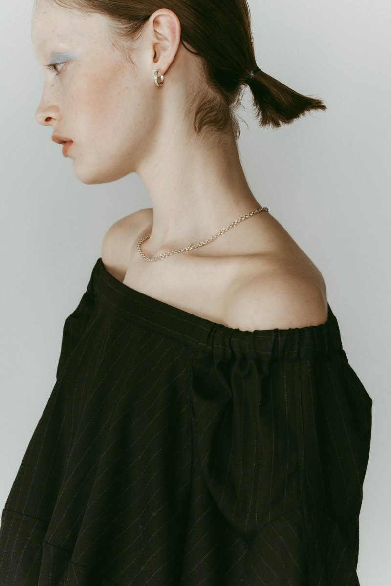 4way design blouse/stripeblack - KNUTH MARF