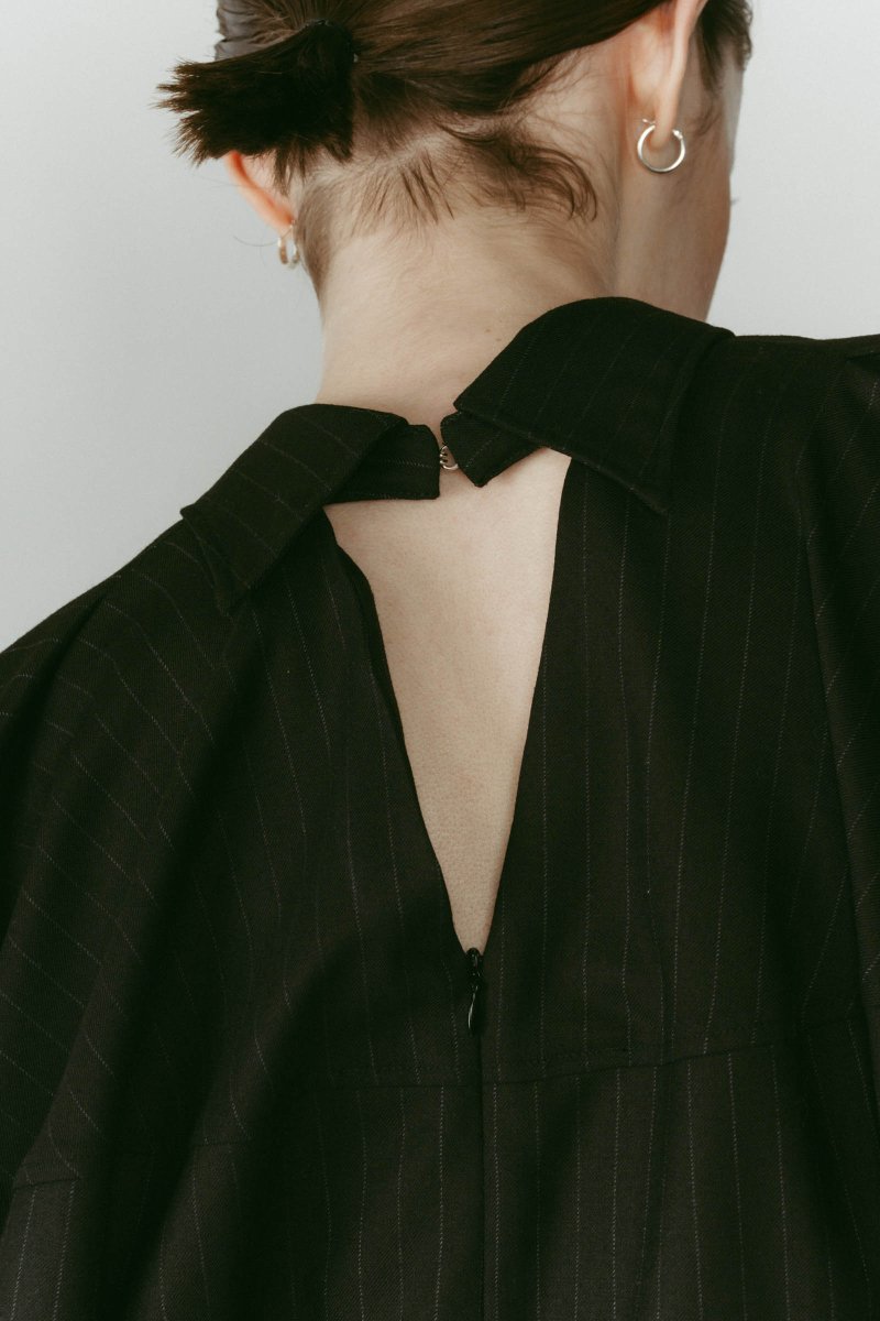 4way design blouse/stripeblack - KNUTH MARF