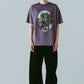 rhinestone graphic tee(unisex)/purple