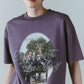 rhinestone graphic tee(unisex)/purple