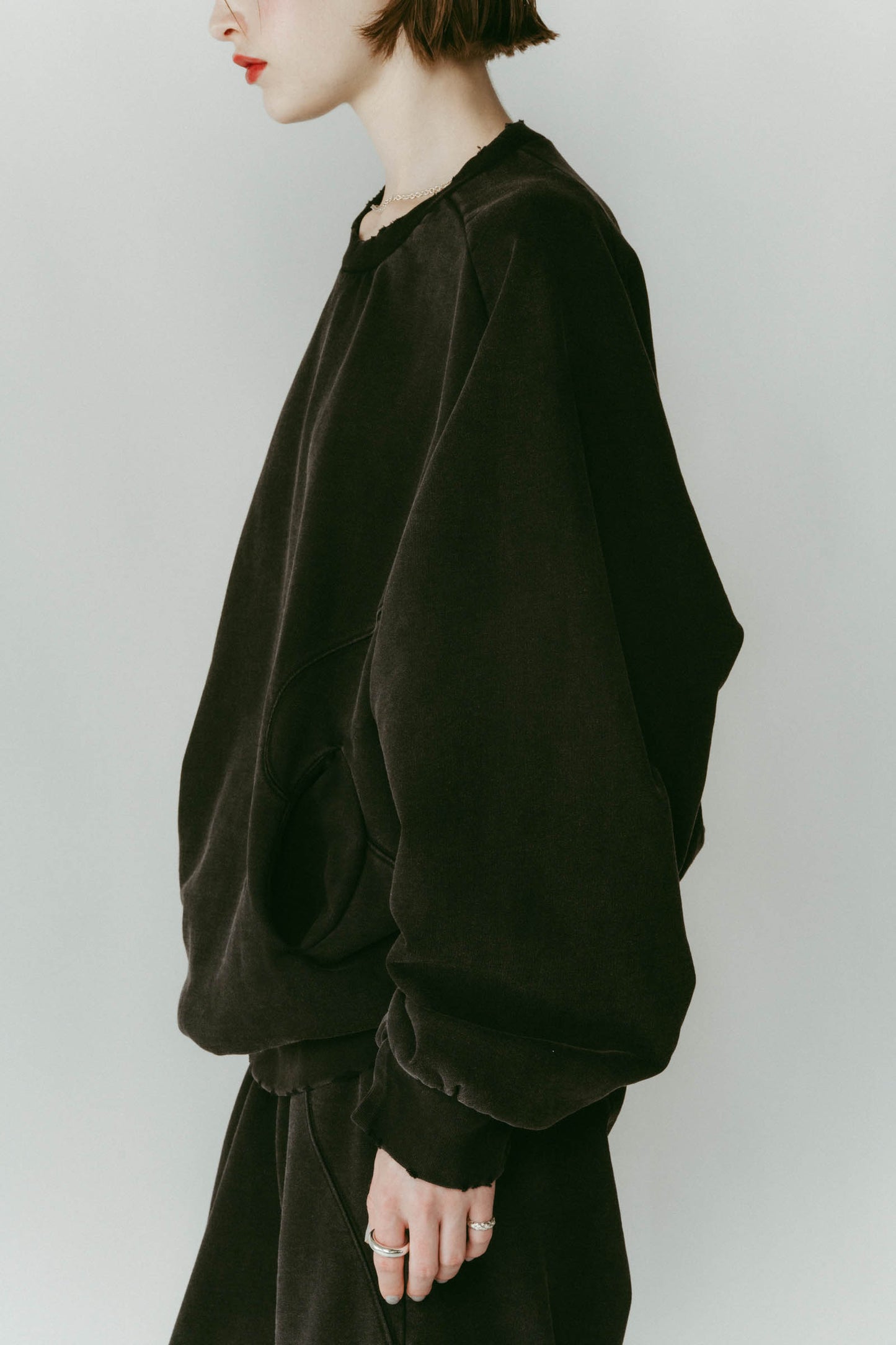 panelled volume sweatshirt(unisex)/2color