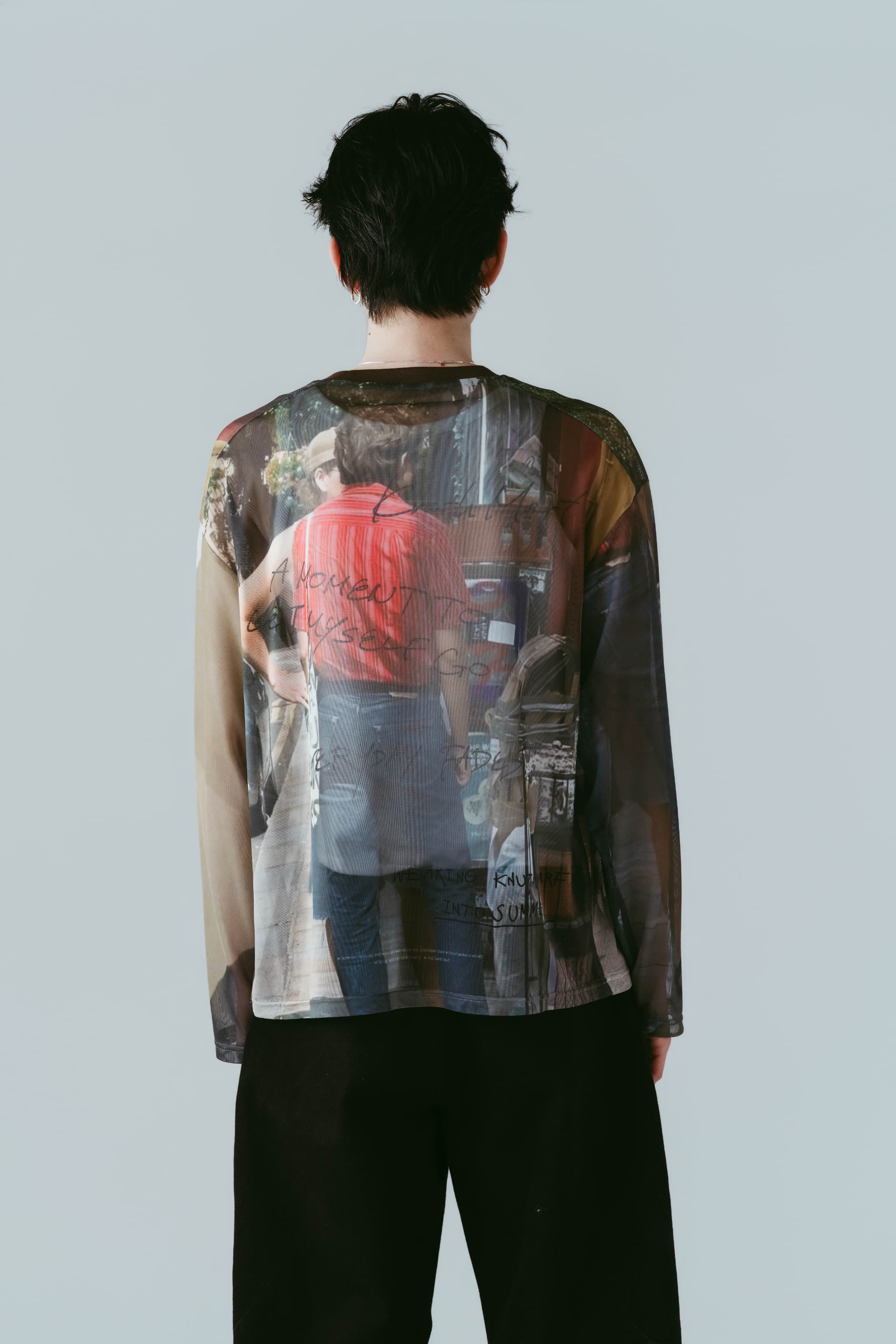 oji sheer long-sleeve tee(unisex)/oji | KNUTH MARF