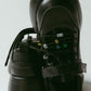 beaded sneakers/black