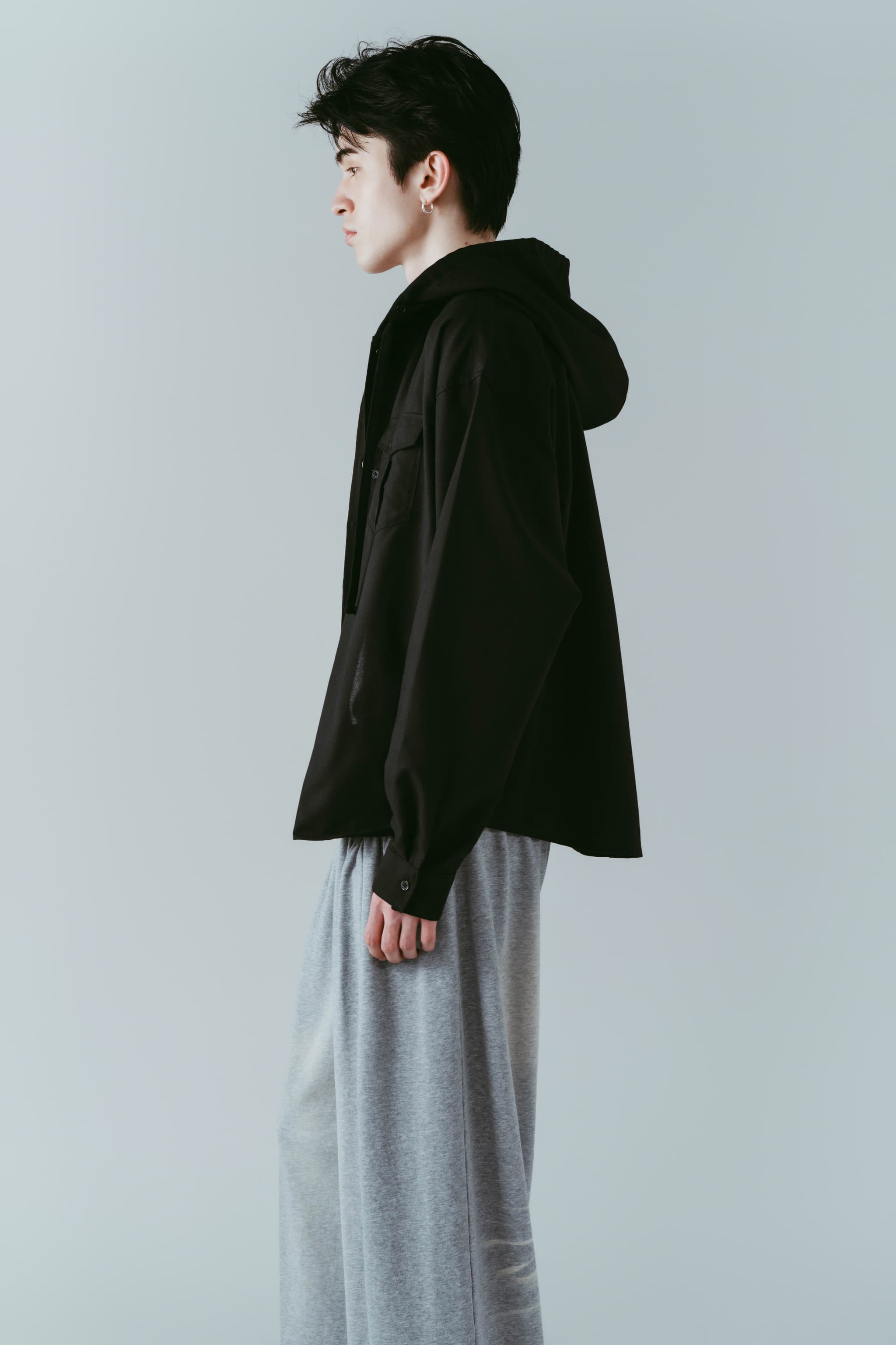 UV protection hoodie(unisex)/black | KNUTH MARF