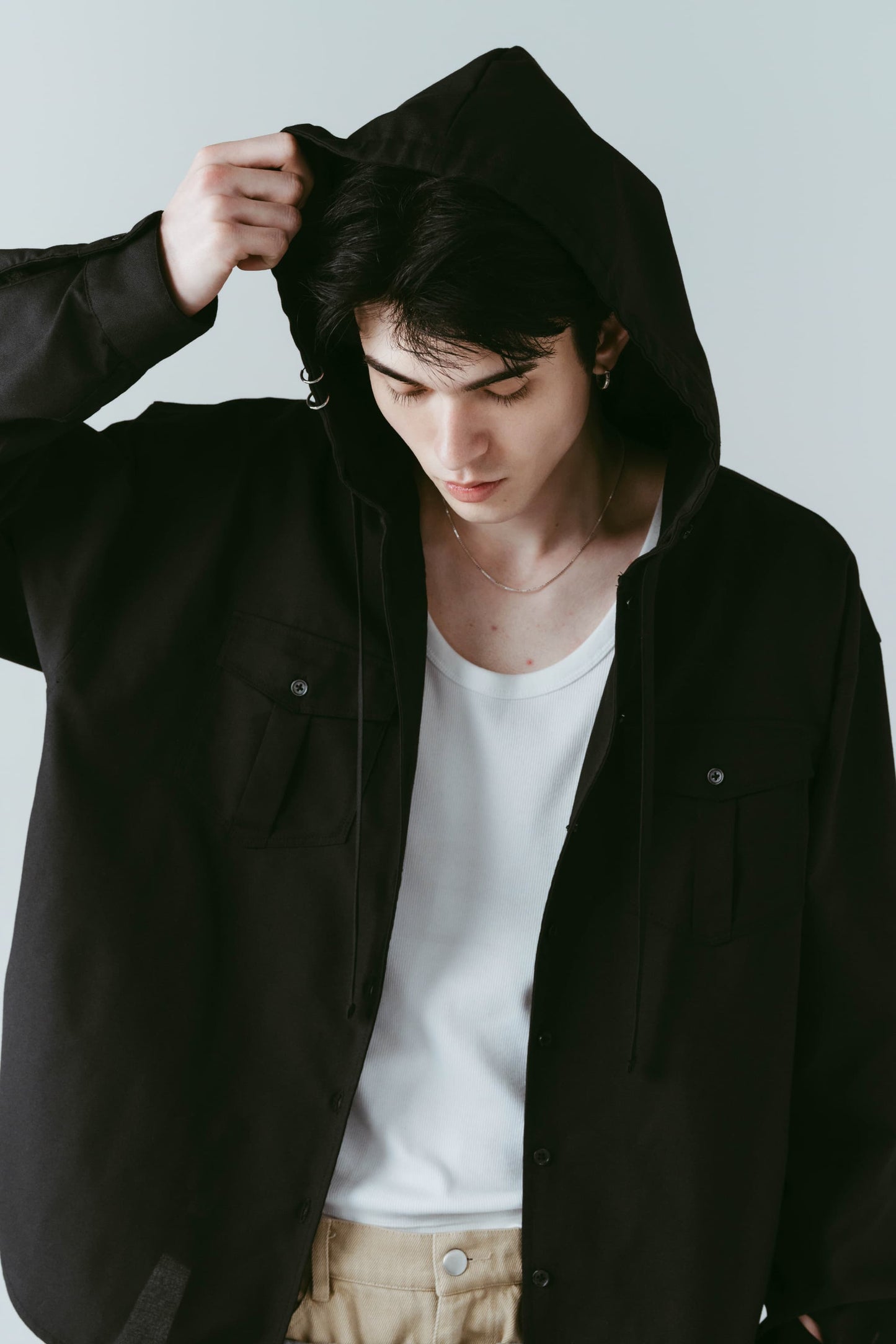 UV protection hoodie(unisex)/black