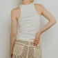 2piece layered logo tank top/3color