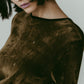 2way sheer velours tops/4color