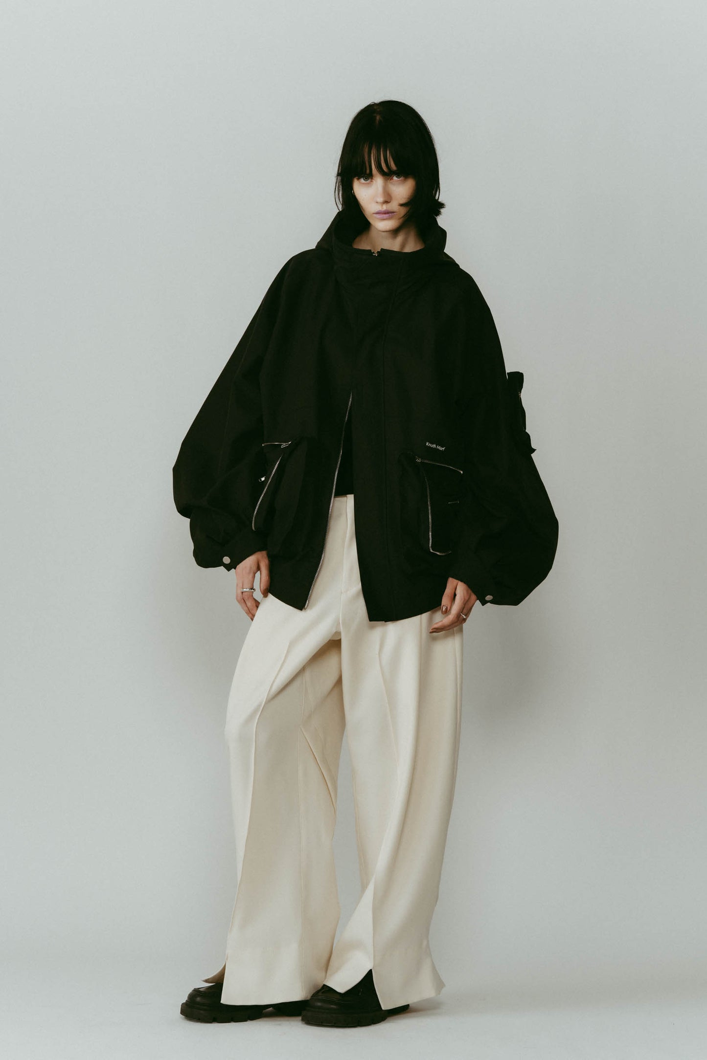 2way nylon blouson(unisex)/black