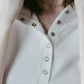snap-button hoodie/white