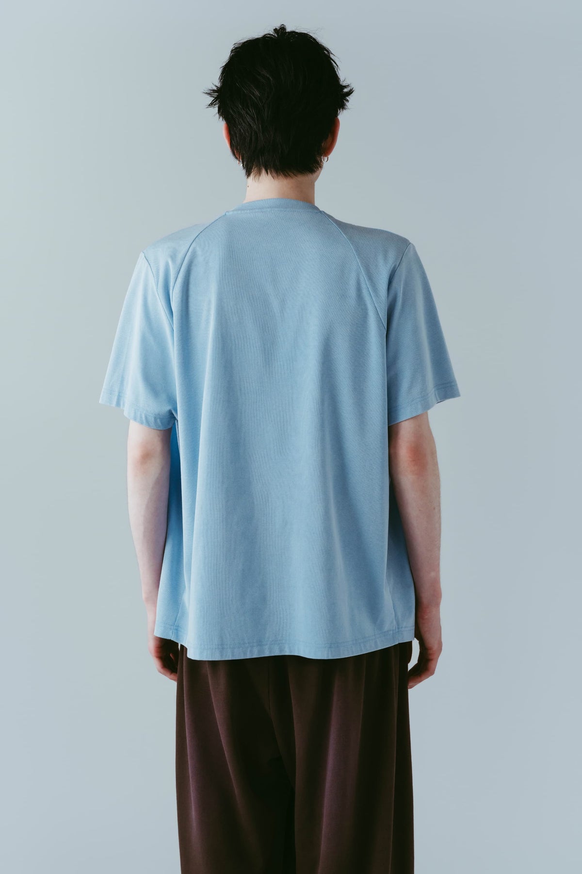 tuck detail oversized tee(unisex)/blue