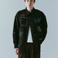 embroidered shirt(unisex)/black