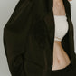 embroidered satin jacket/black