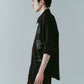 embroidered shirt(unisex)/black