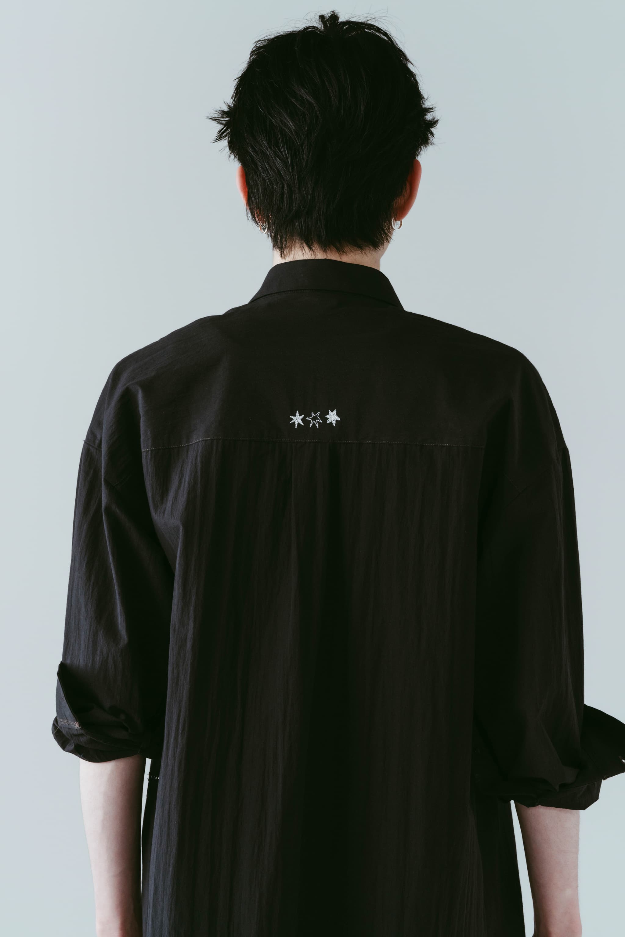 embroidered shirt(unisex)/black | KNUTH MARF