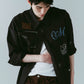 embroidered shirt(unisex)/black