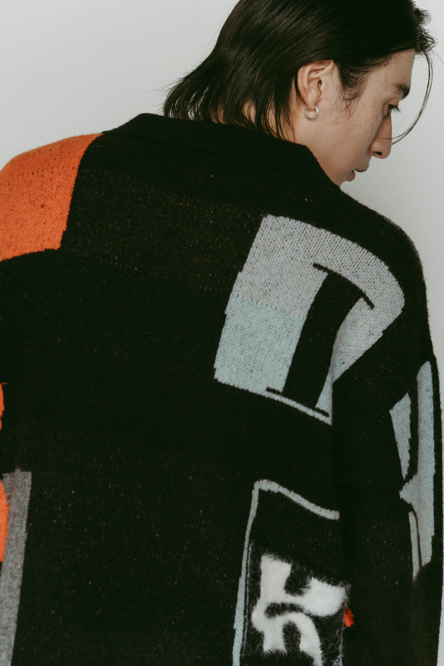 K design knit pullover(unisex)/black