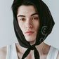 embroidered scarf/3color