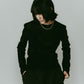 2way sheer velours tops/4color