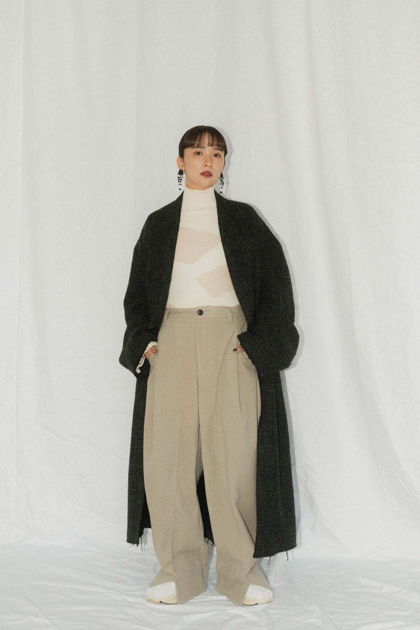 Knuth Marf front slit pants(unisex)