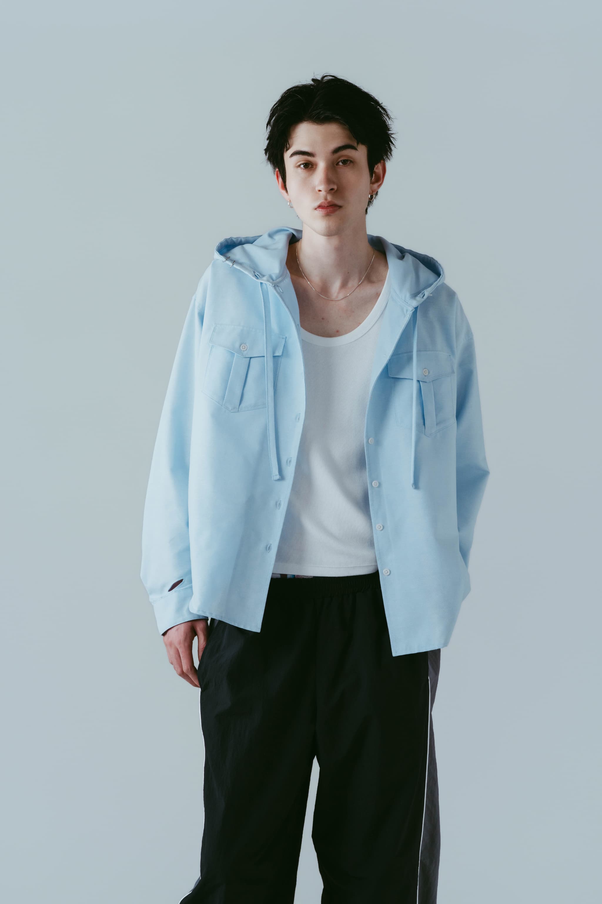 UV protection hoodie(unisex)/blue | KNUTH MARF