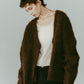 Vneck cardigan(unisex)/brown