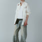 embroidered shirt(unisex)/ivory