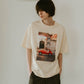 vintage print T shirt(unisex)/4color