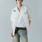 embroidered shirt(unisex)/ivory