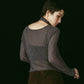alpaca sheer knit/4color