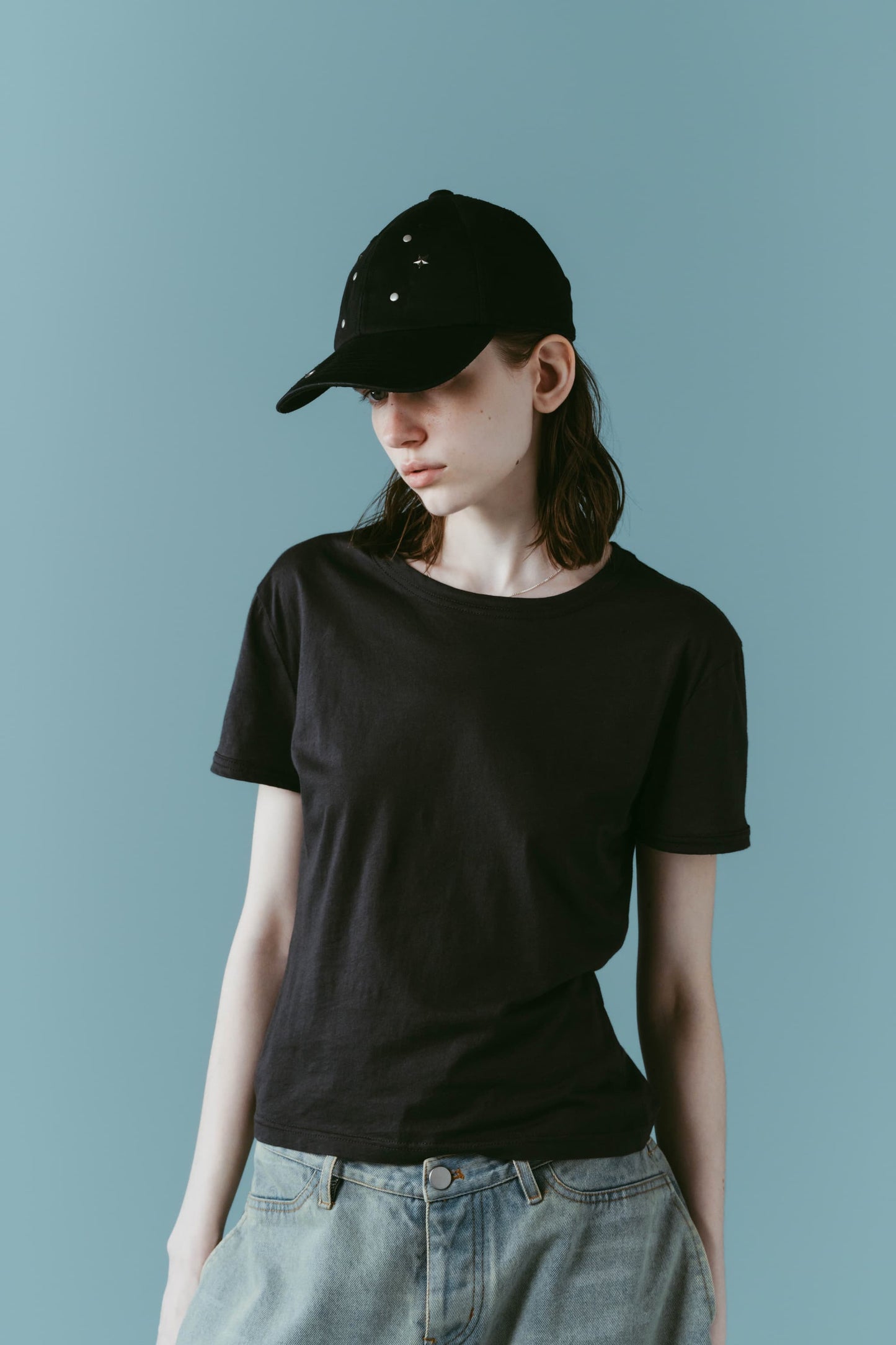 studded cap/2color