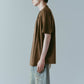 tuck detail oversized tee(unisex)/brown