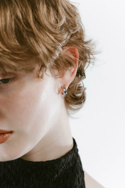 mini hoop earring/2color