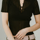 sheer polo knit /3color