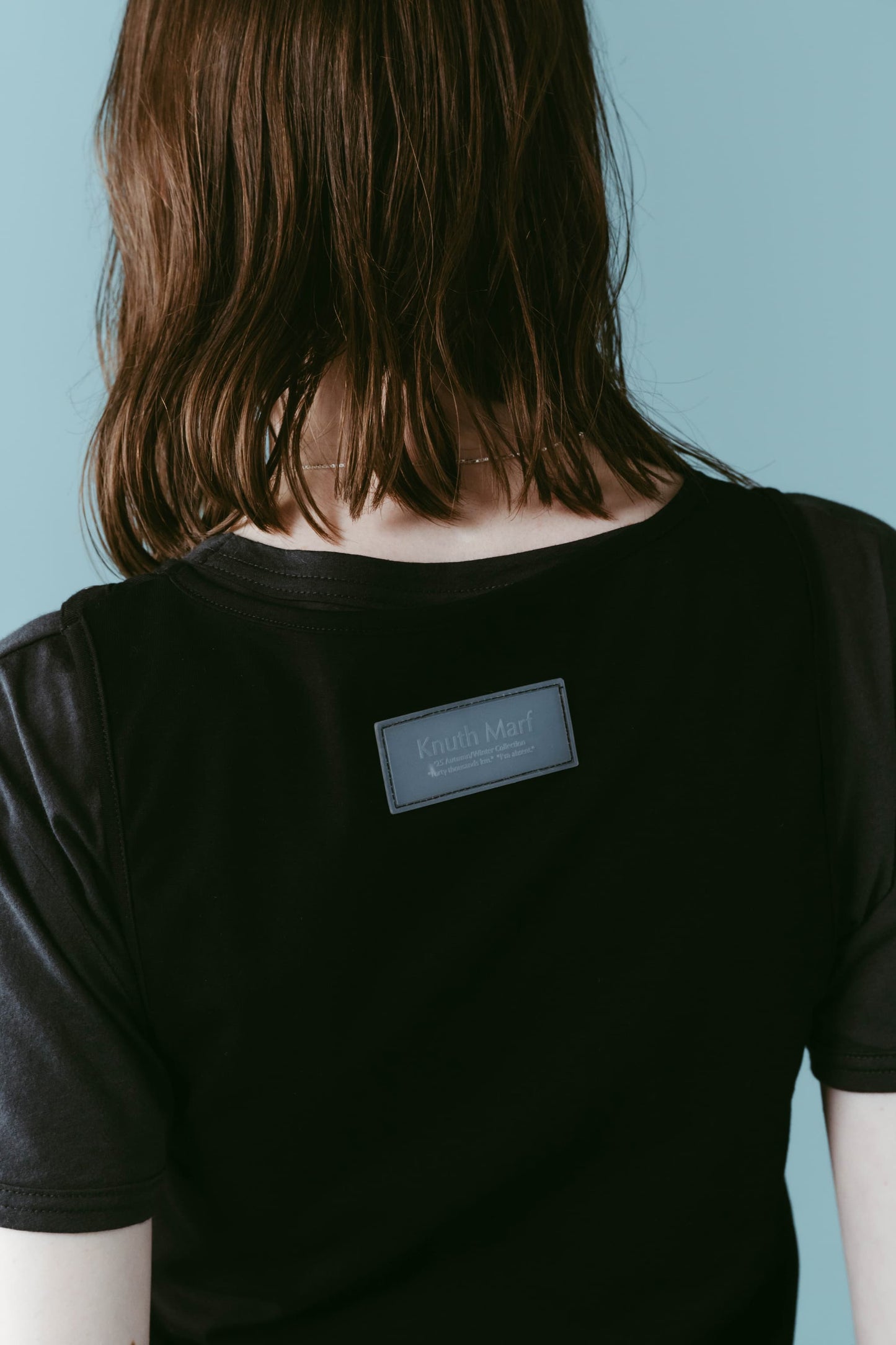 2piece layered tank tee/black