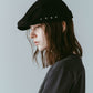 studded hunting cap/black