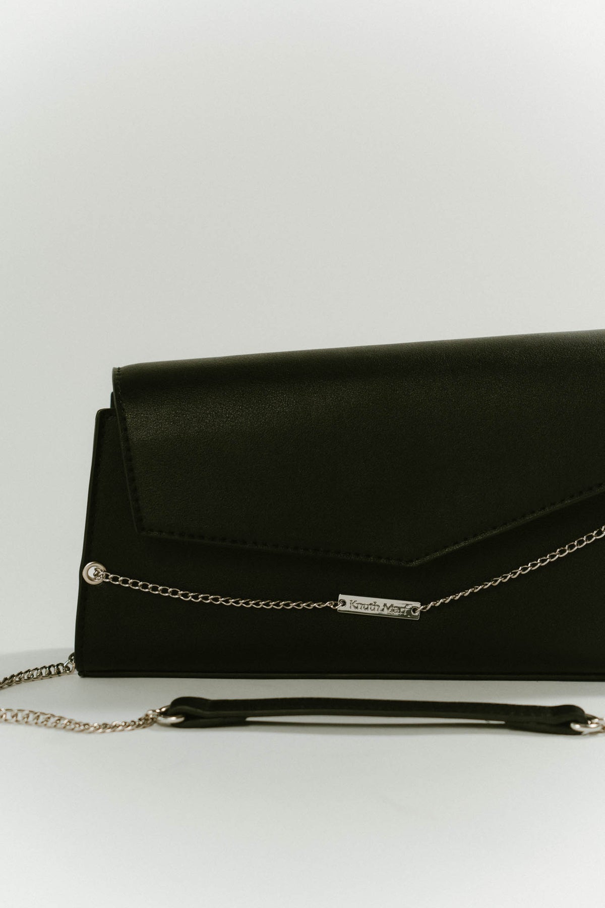 metal chain deformed bag/black