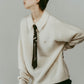 metal detail tie/2color