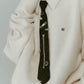 metal detail tie/2color