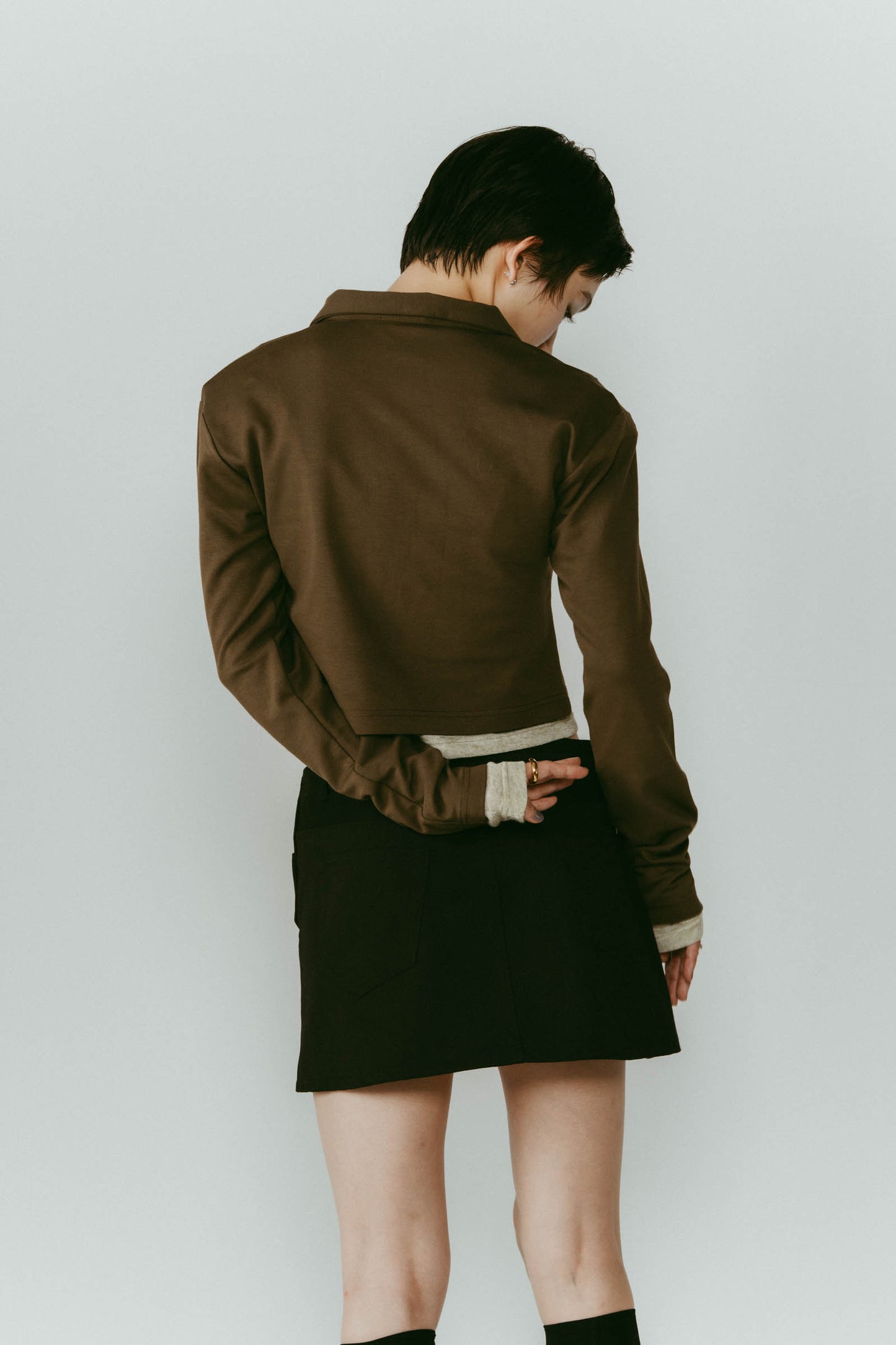 2piece polo tops/3color