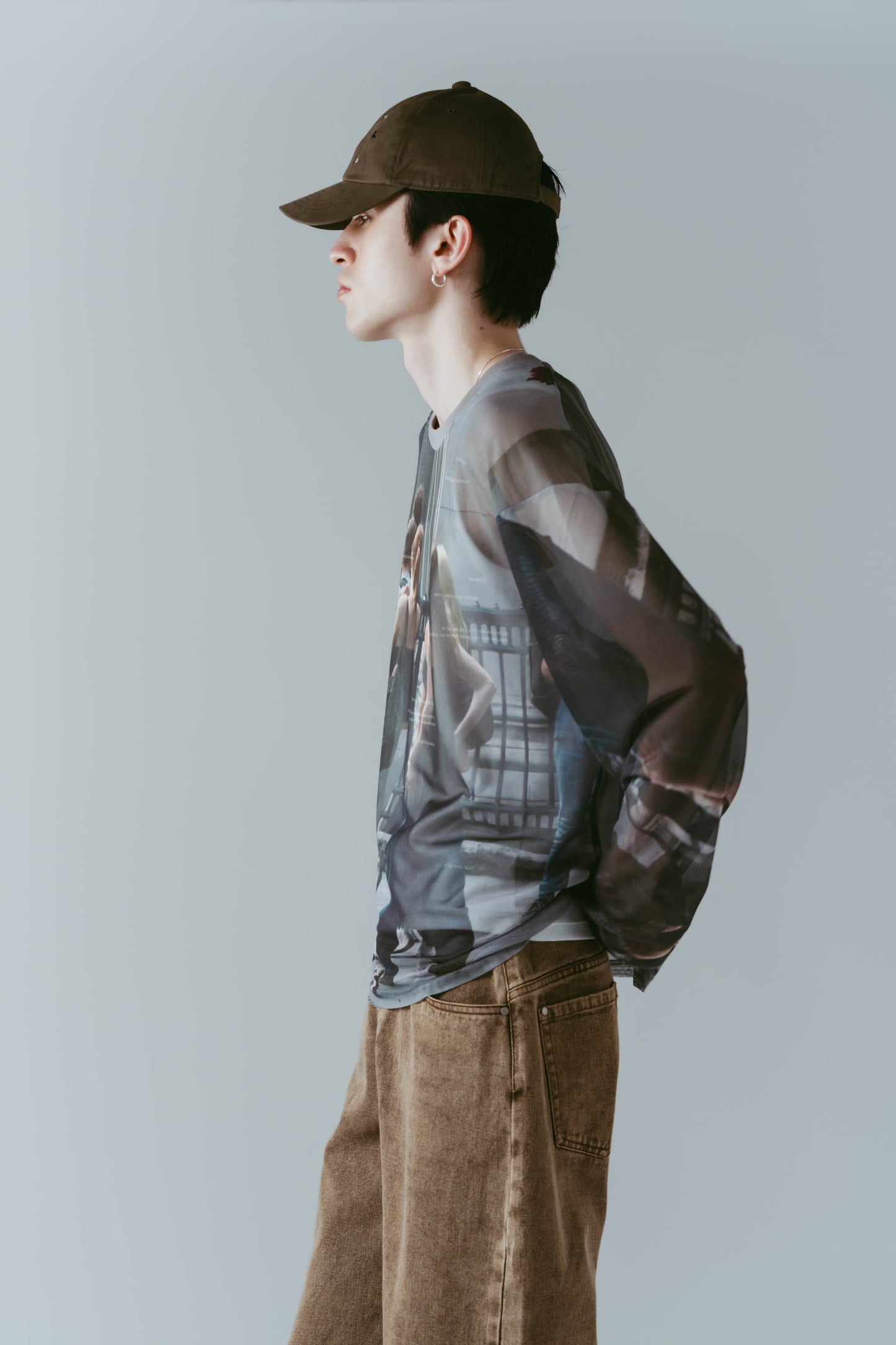school sheer long-sleeve tee(unisex)/girls