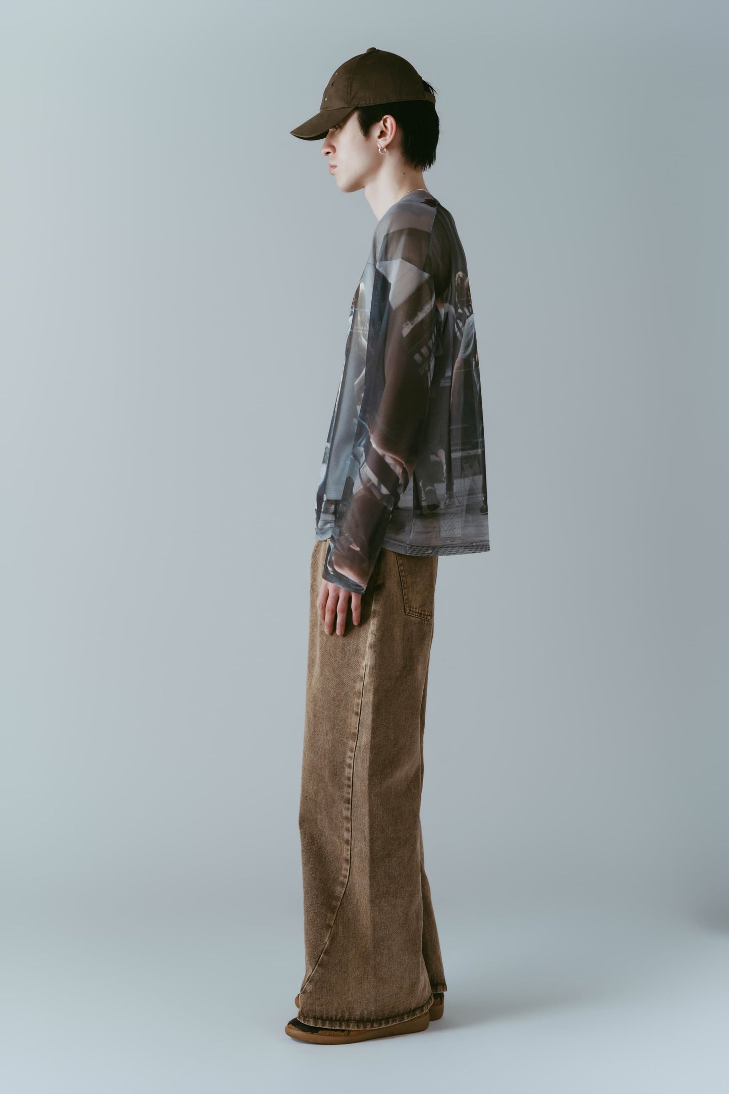 school sheer long-sleeve tee(unisex)/girls