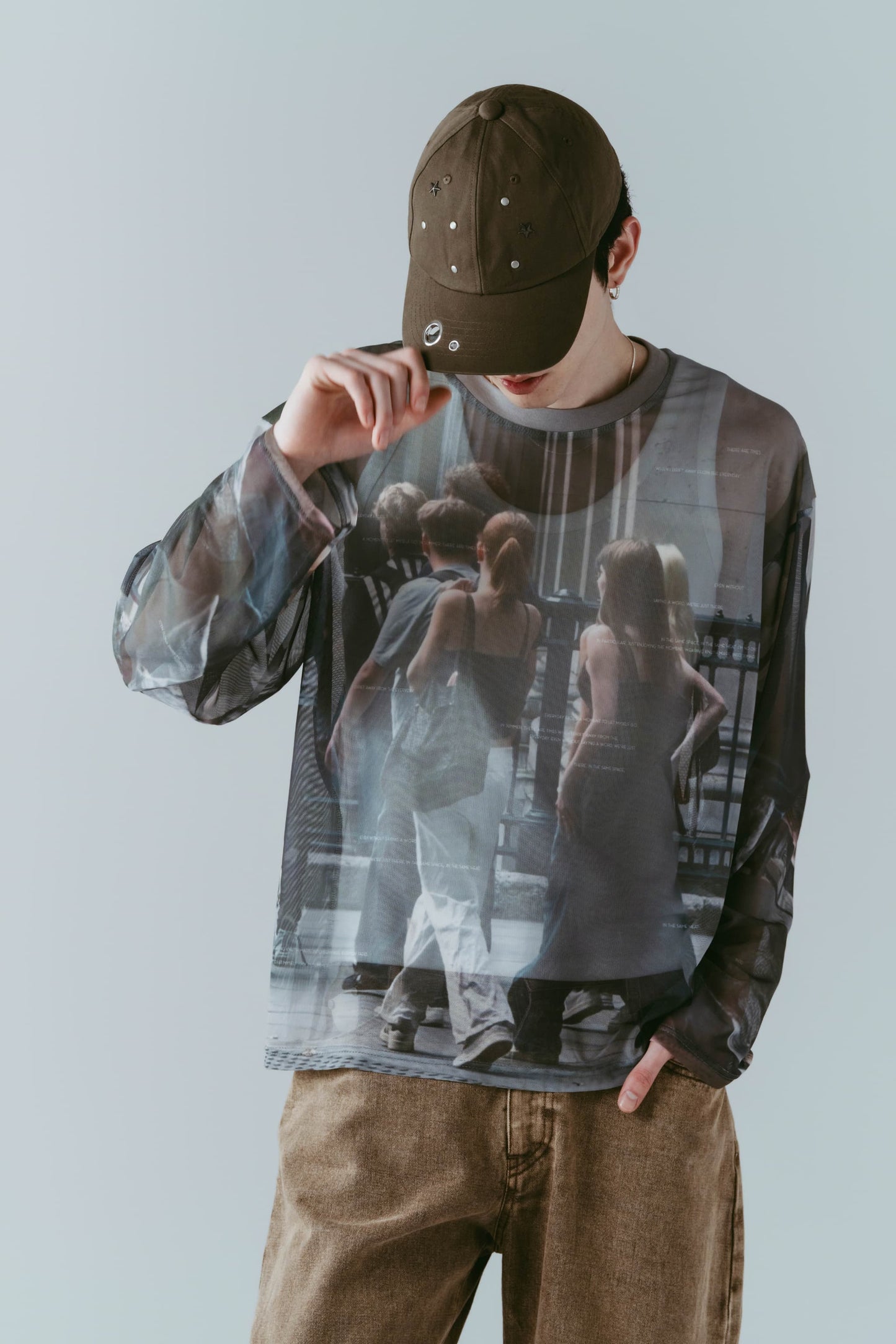 studded cap/2color