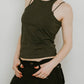 2piece layered logo tank top/3color