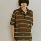 logo stripe polo knit(unisex)/2color