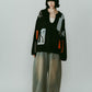 K design knit pullover(unisex)/black