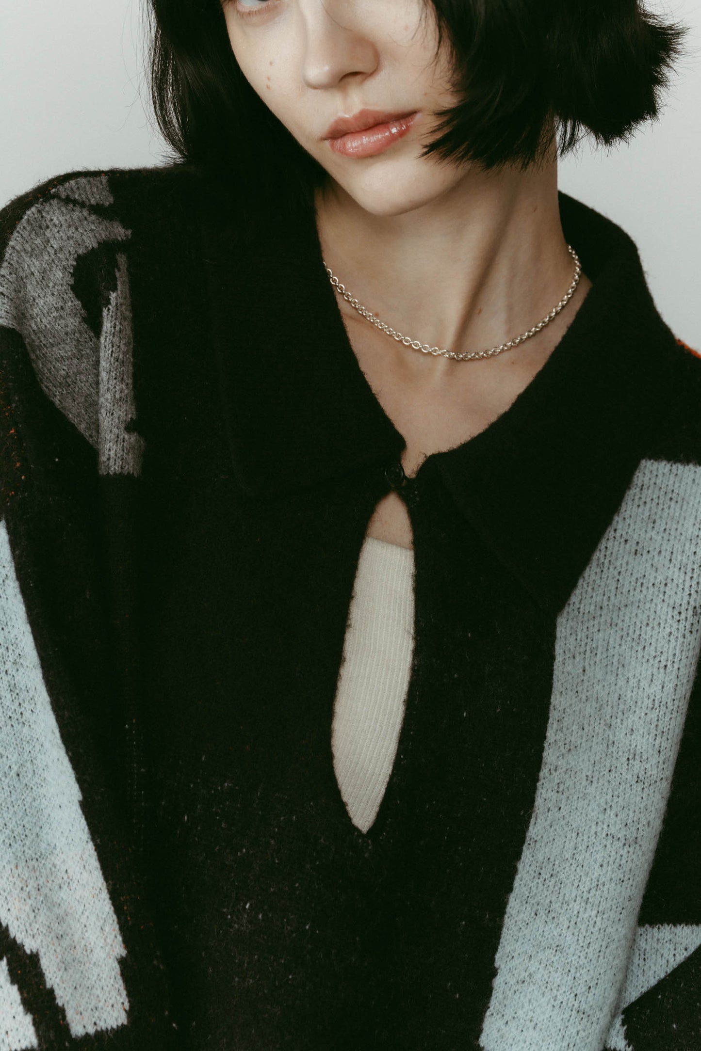 K design knit pullover(unisex)/black