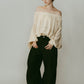 4way design blouse/ivory