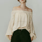 4way design blouse/ivory