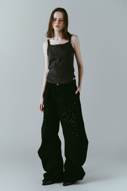 lace detail camisole/3color